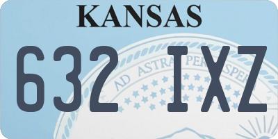 KS license plate 632IXZ