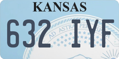 KS license plate 632IYF