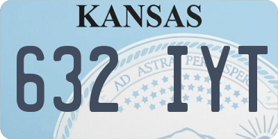 KS license plate 632IYT