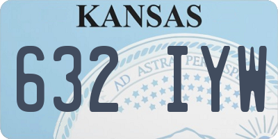KS license plate 632IYW