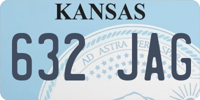 KS license plate 632JAG