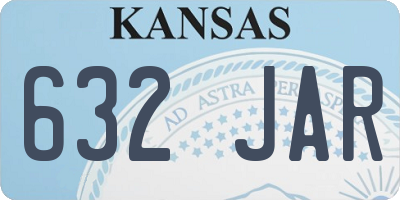 KS license plate 632JAR