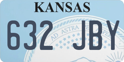 KS license plate 632JBY