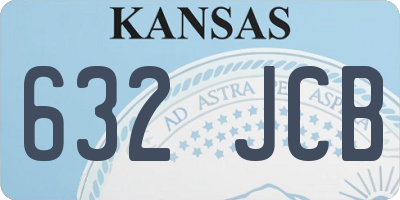 KS license plate 632JCB