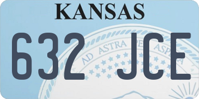KS license plate 632JCE