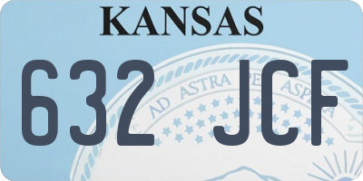 KS license plate 632JCF