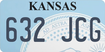 KS license plate 632JCG
