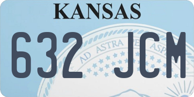 KS license plate 632JCM