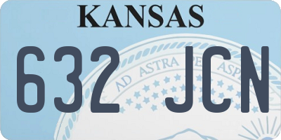 KS license plate 632JCN