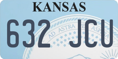 KS license plate 632JCU