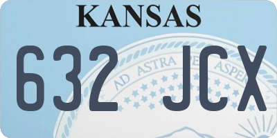 KS license plate 632JCX