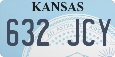 KS license plate 632JCY