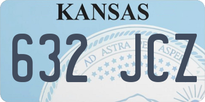 KS license plate 632JCZ