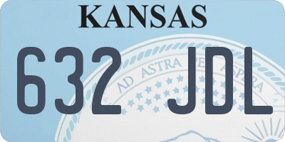 KS license plate 632JDL