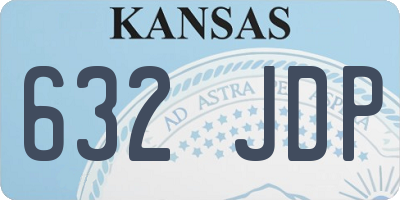 KS license plate 632JDP