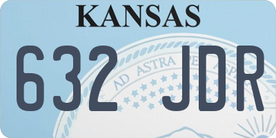 KS license plate 632JDR