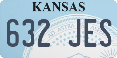 KS license plate 632JES