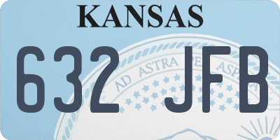 KS license plate 632JFB