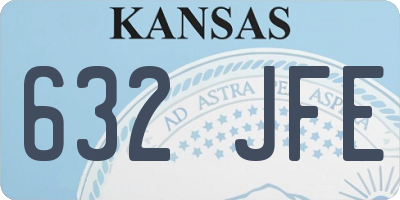 KS license plate 632JFE