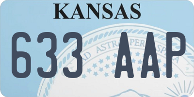 KS license plate 633AAP