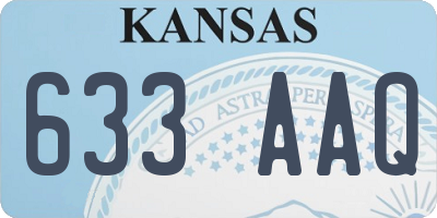 KS license plate 633AAQ