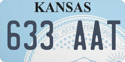 KS license plate 633AAT