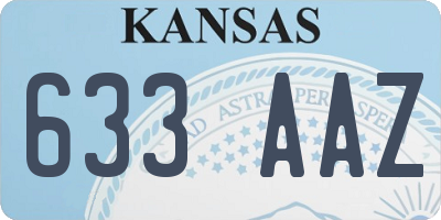 KS license plate 633AAZ