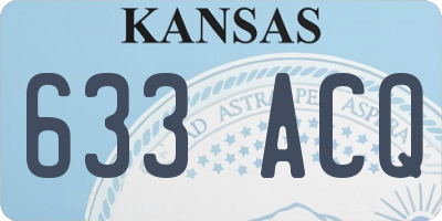 KS license plate 633ACQ