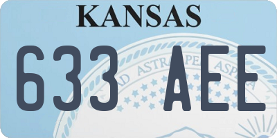 KS license plate 633AEE