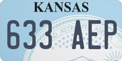 KS license plate 633AEP
