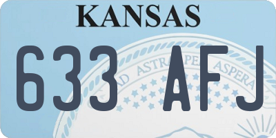 KS license plate 633AFJ