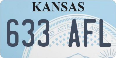 KS license plate 633AFL
