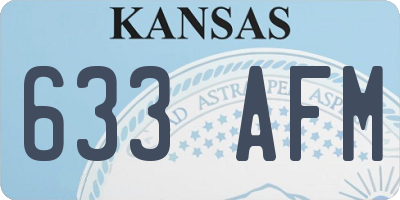 KS license plate 633AFM