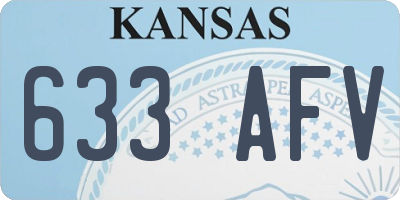 KS license plate 633AFV