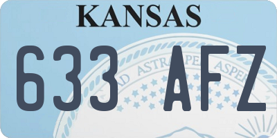 KS license plate 633AFZ