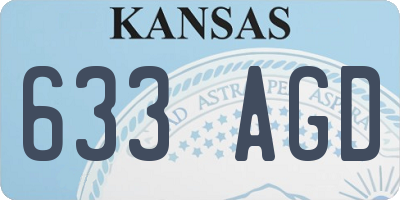 KS license plate 633AGD