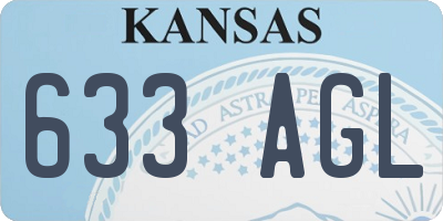 KS license plate 633AGL