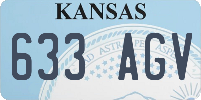 KS license plate 633AGV