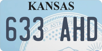 KS license plate 633AHD