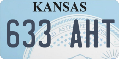 KS license plate 633AHT