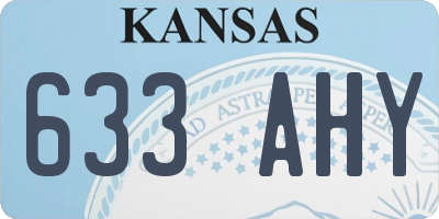 KS license plate 633AHY