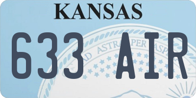 KS license plate 633AIR