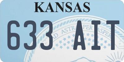 KS license plate 633AIT