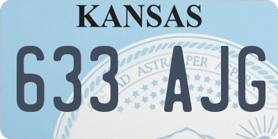 KS license plate 633AJG