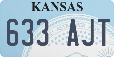 KS license plate 633AJT