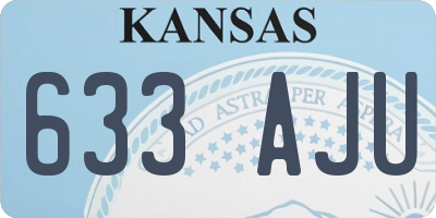 KS license plate 633AJU