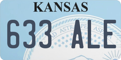 KS license plate 633ALE