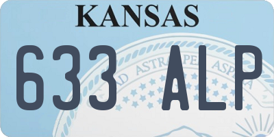 KS license plate 633ALP