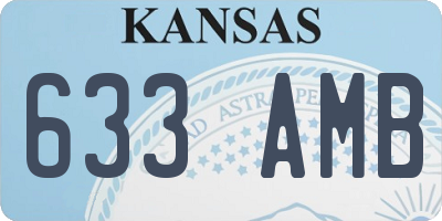 KS license plate 633AMB