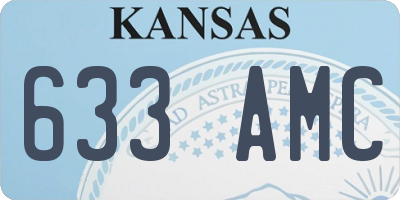 KS license plate 633AMC
